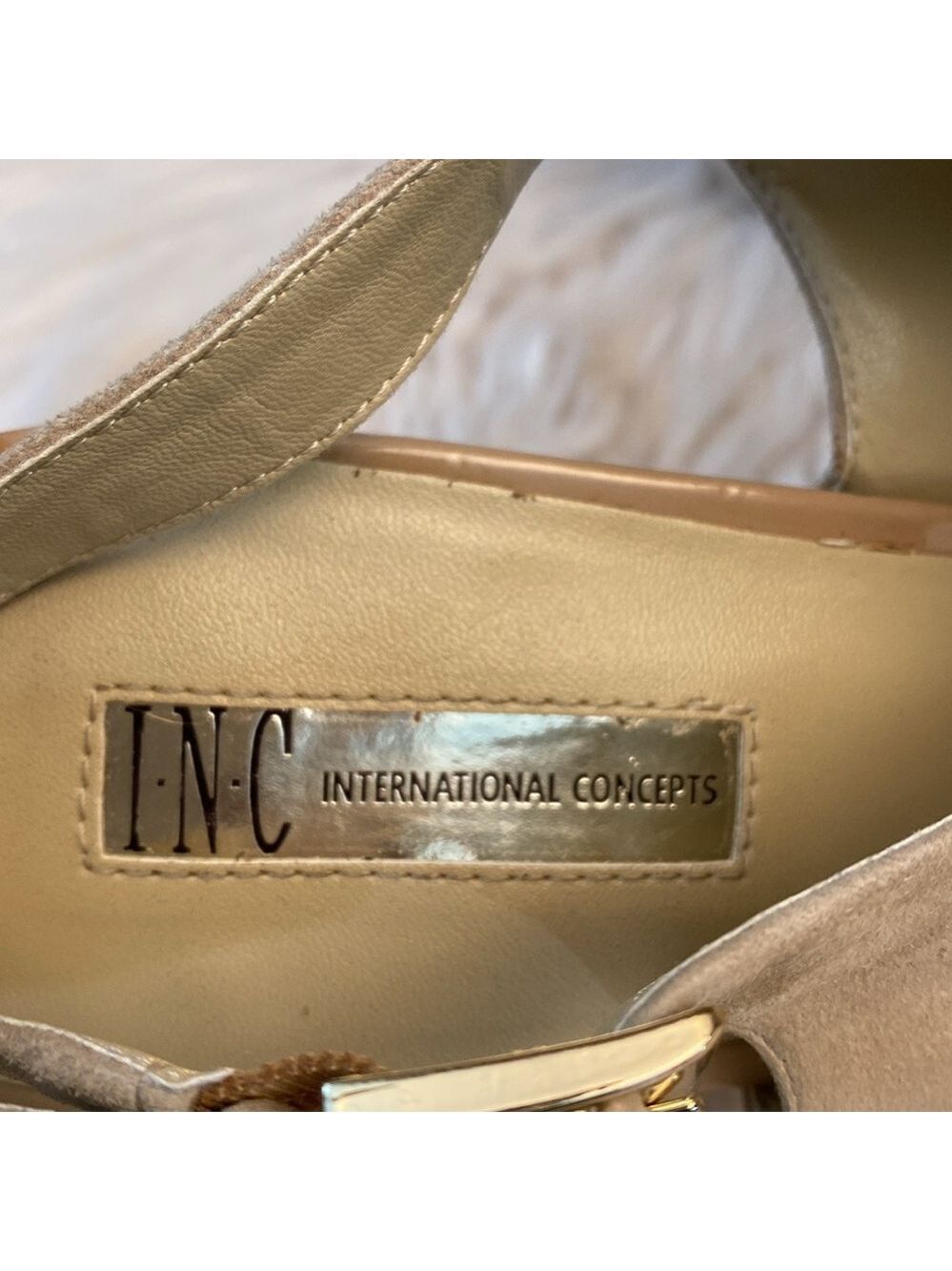 INC Fama Wedge Suede Sandals, Size 11 - Picture 14 of 17